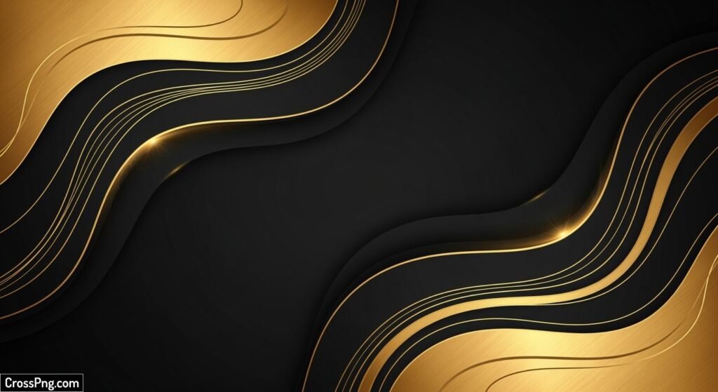 High resolution black and gold background image