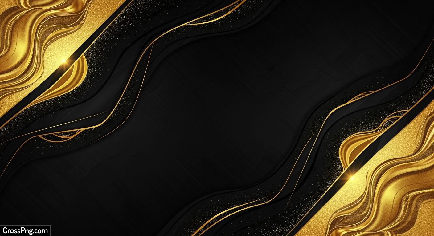 High resolution black and gold background image 2