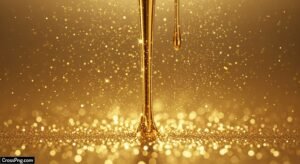 High resolution gold glitter background image