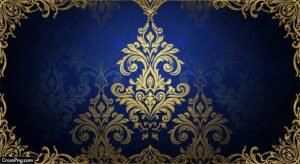 High resolution royal blue and gold background image