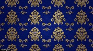 High resolution royal blue and gold background image 2