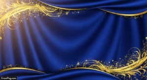 High resolution royal blue and gold background image 3