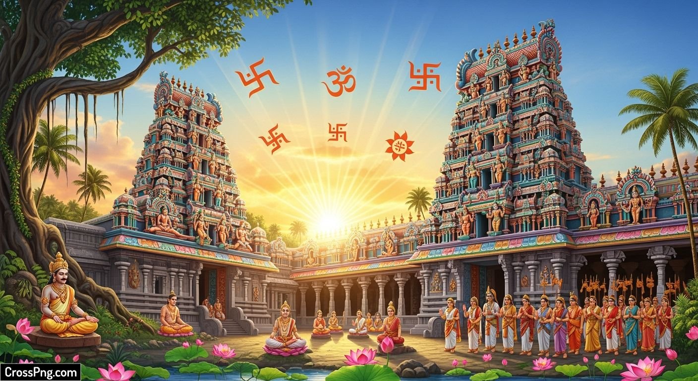 Hindu dharmik background image 2