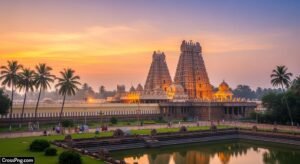 Hindu temple background image