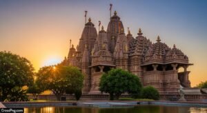 Hindu temple background image 2