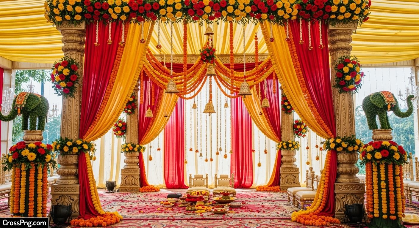 Hindu wedding background image 2