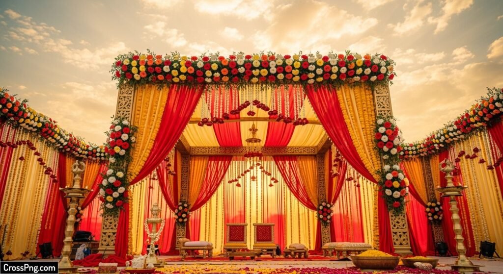 Hindu wedding background image 3