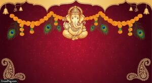 Hindu wedding card background image