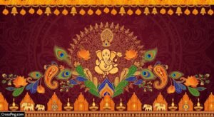 Hindu wedding card background image 3