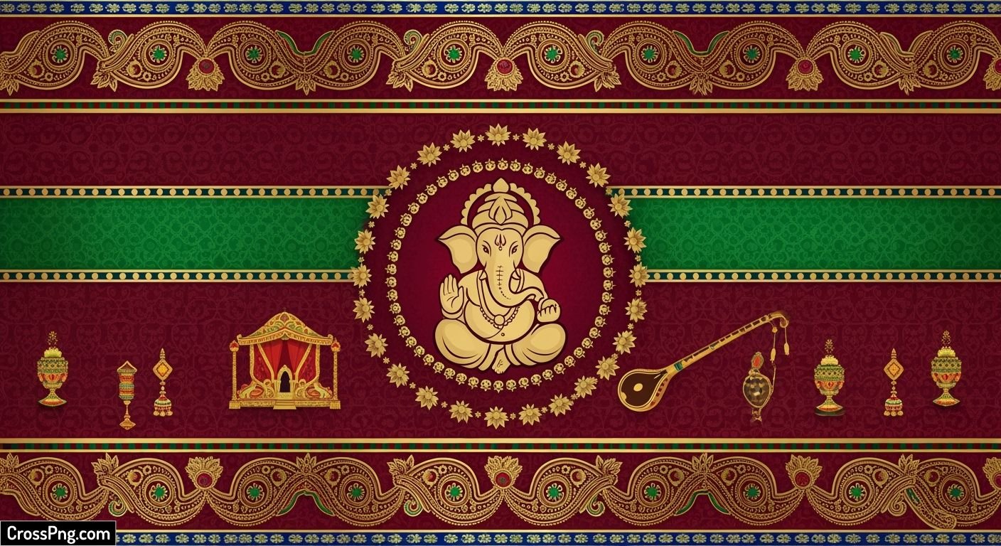 Hindu wedding card background image