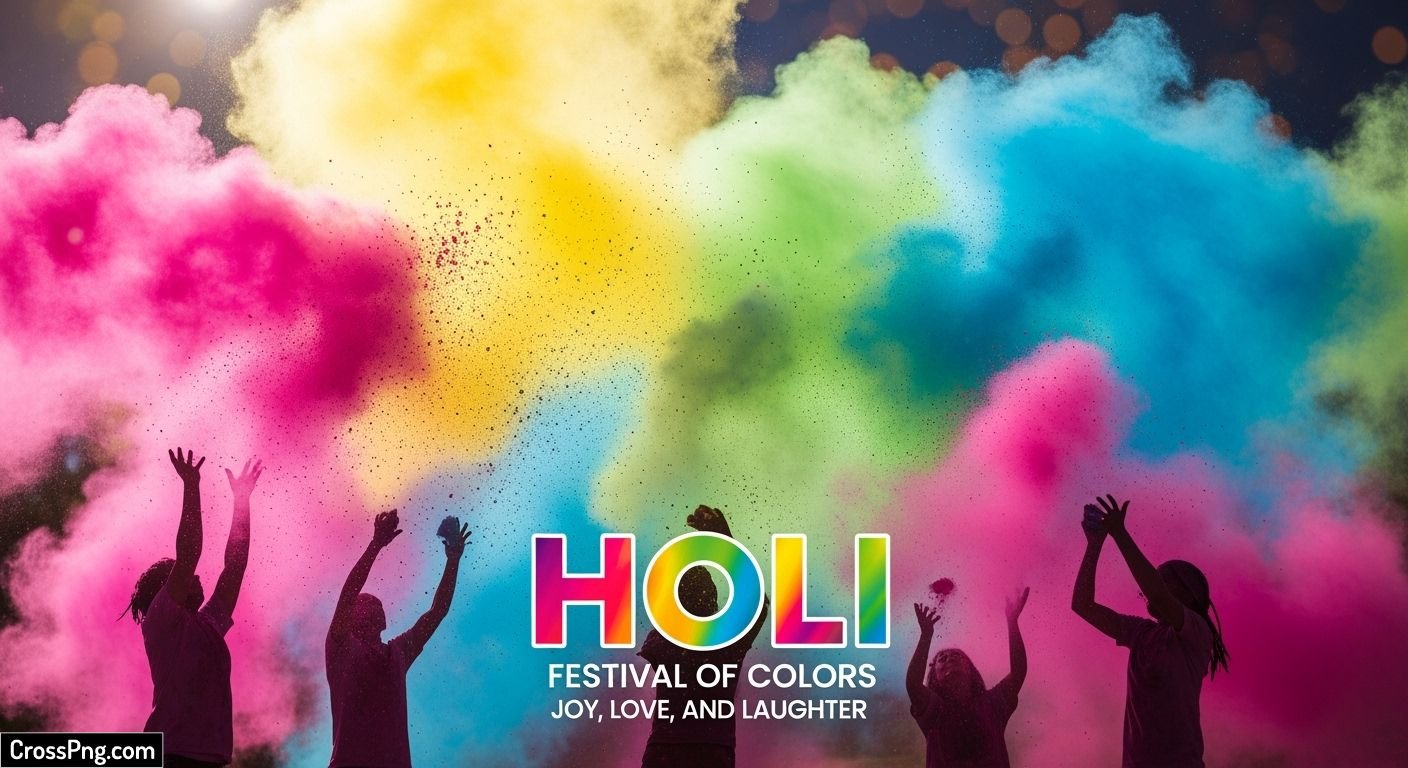Holi background poster image 3