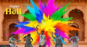 Holi background poster image