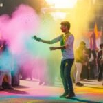 Holi photo editing background online image