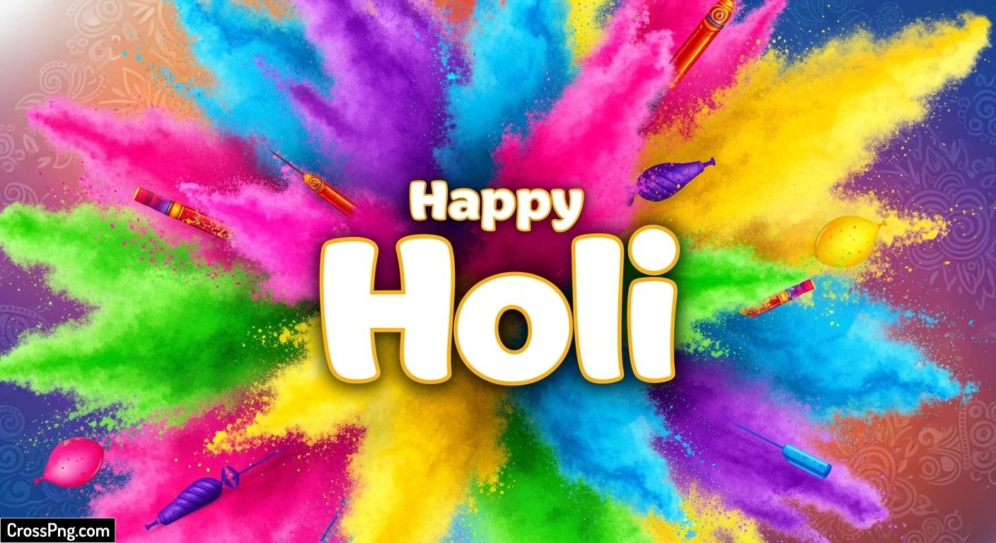 Holi poster background hd image