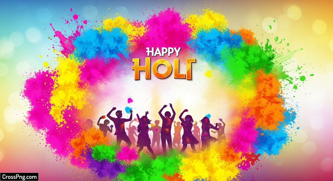 Holi poster background image 2