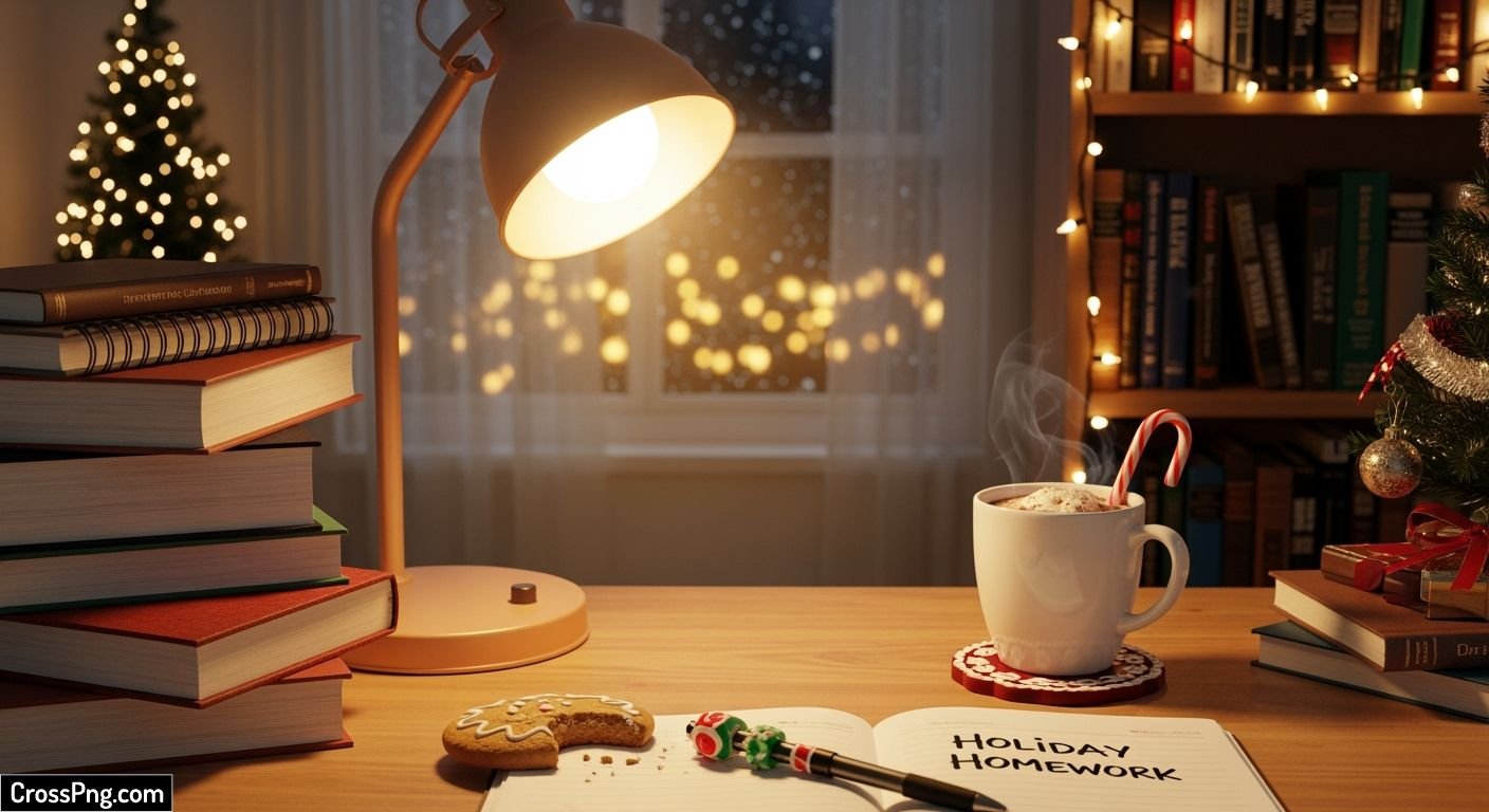 Holiday homework background image