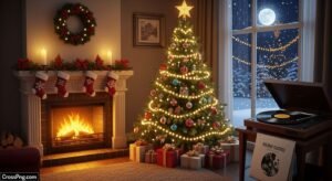 Holiday movie background music image