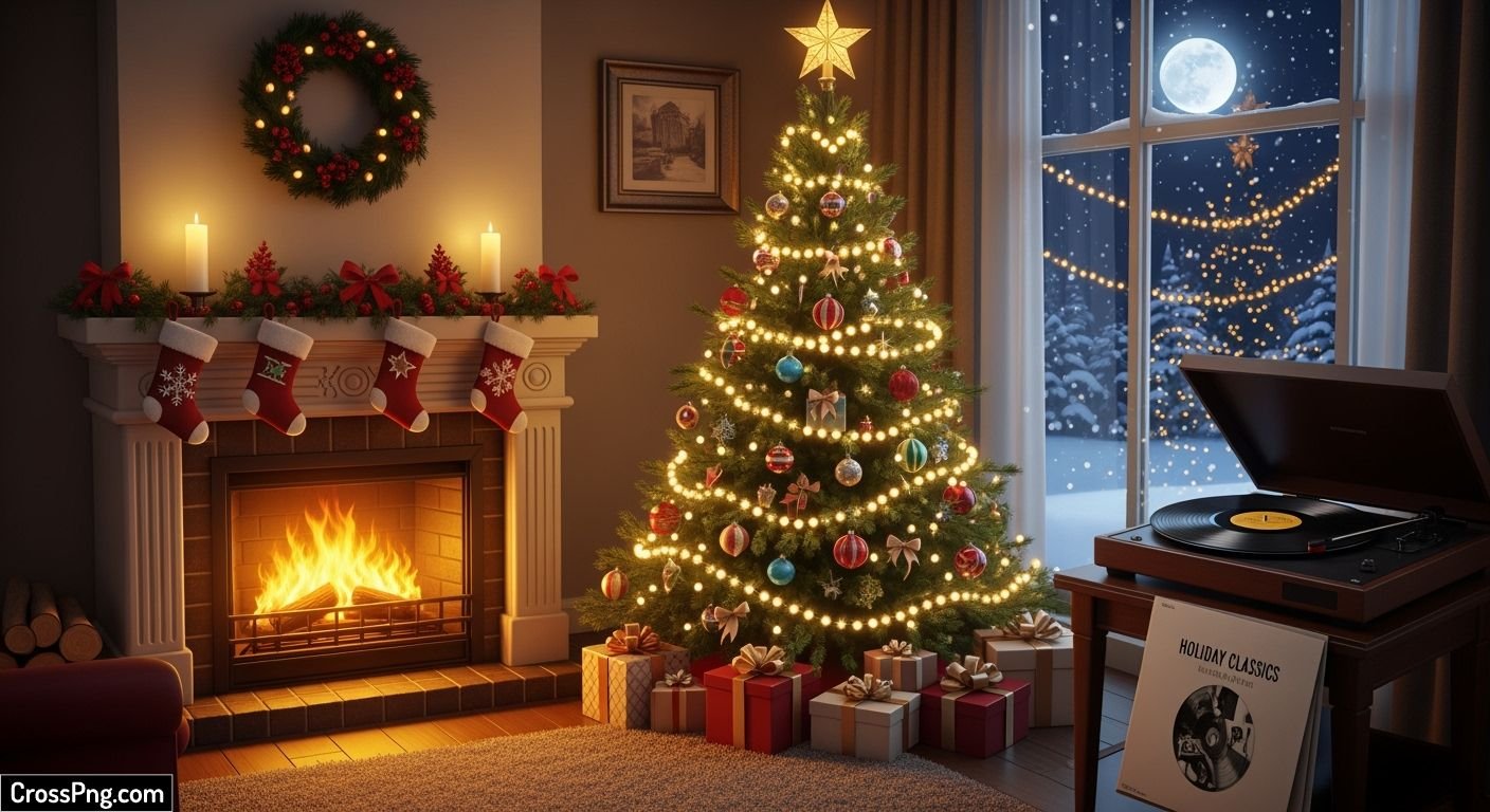 Holiday movie background music image
