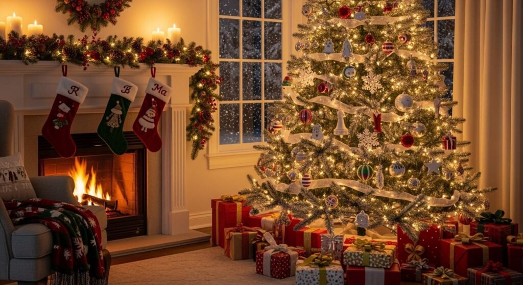 Holiday zoom background image