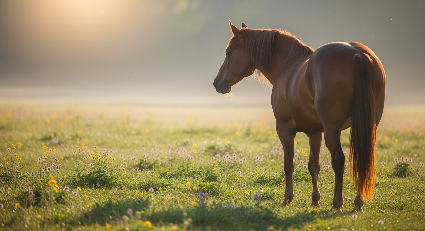 Horse in background image
