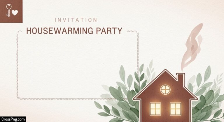 House warming invitation card background image 2