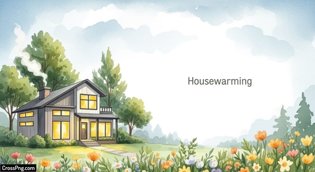 House warming invitation card background image 3