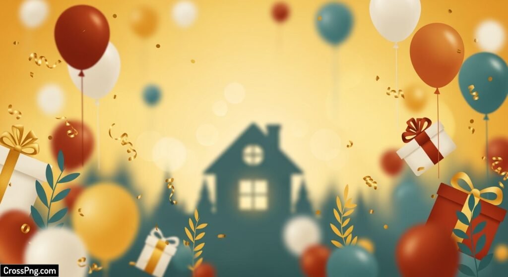 Housewarming background hd image