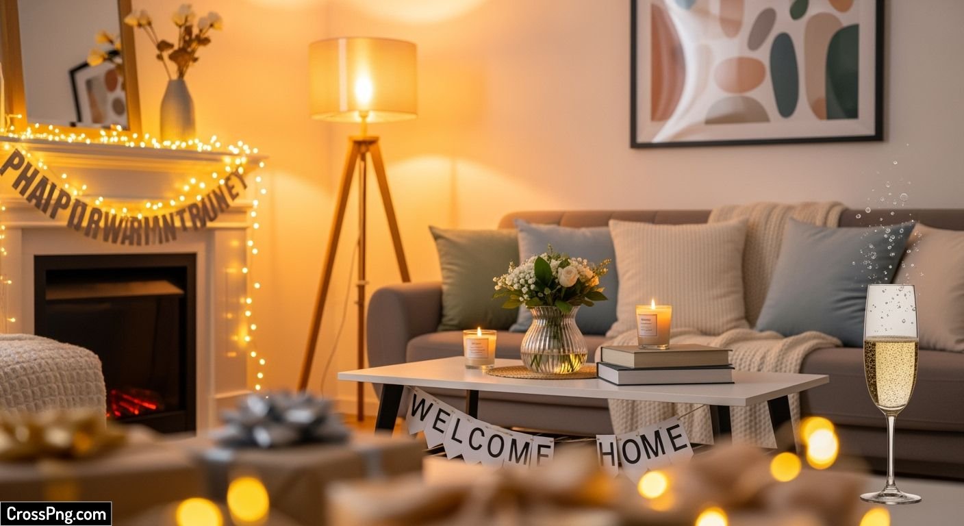 Housewarming background hd image 4