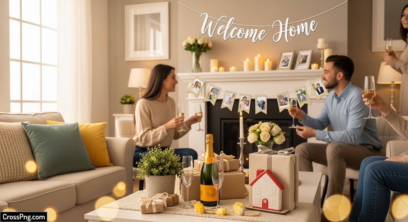 Housewarming background hd image 5
