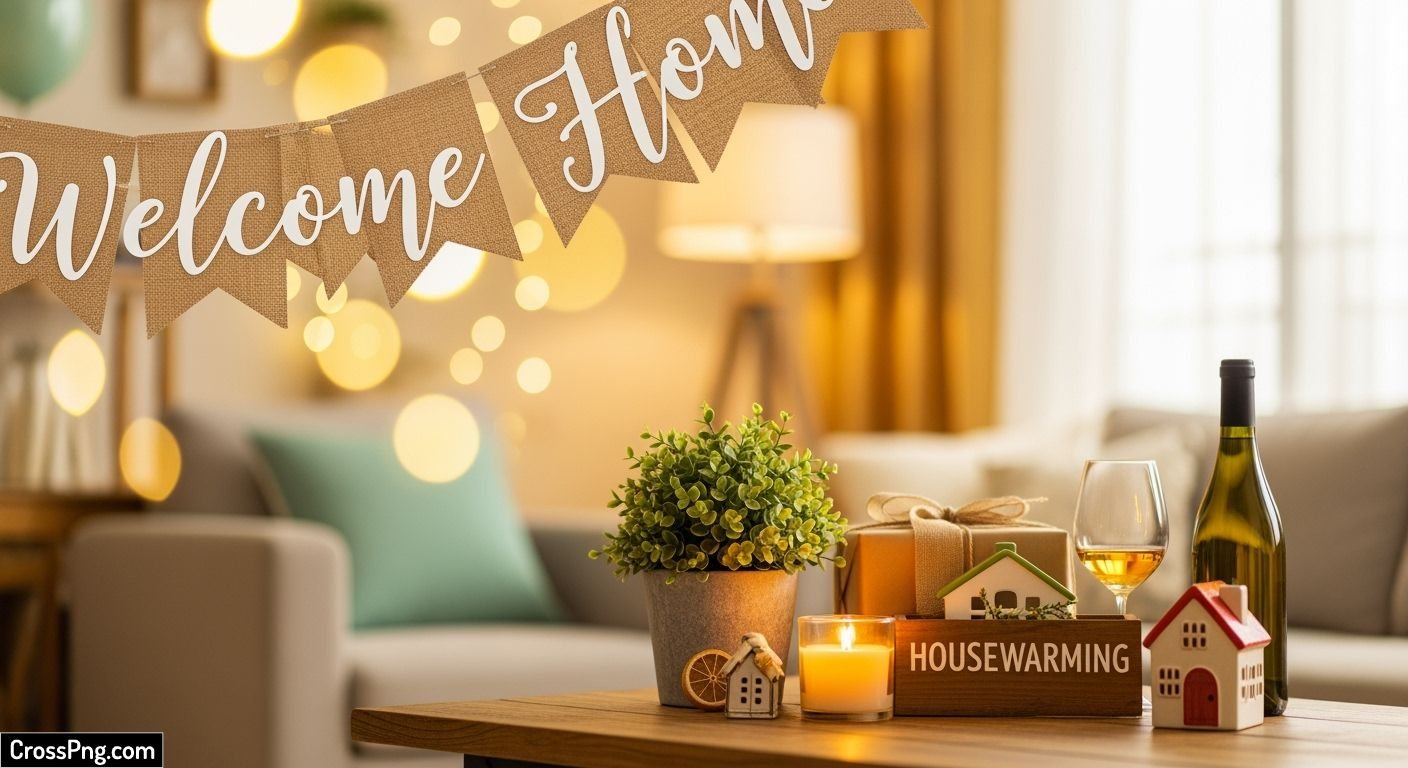Housewarming background hd image 6