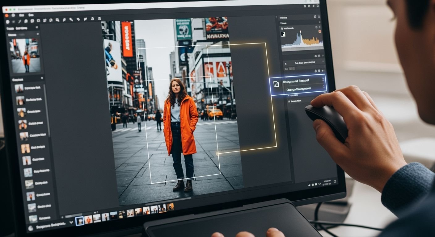 How do you change background on image