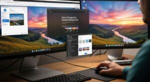 How do you change desktop image 3
