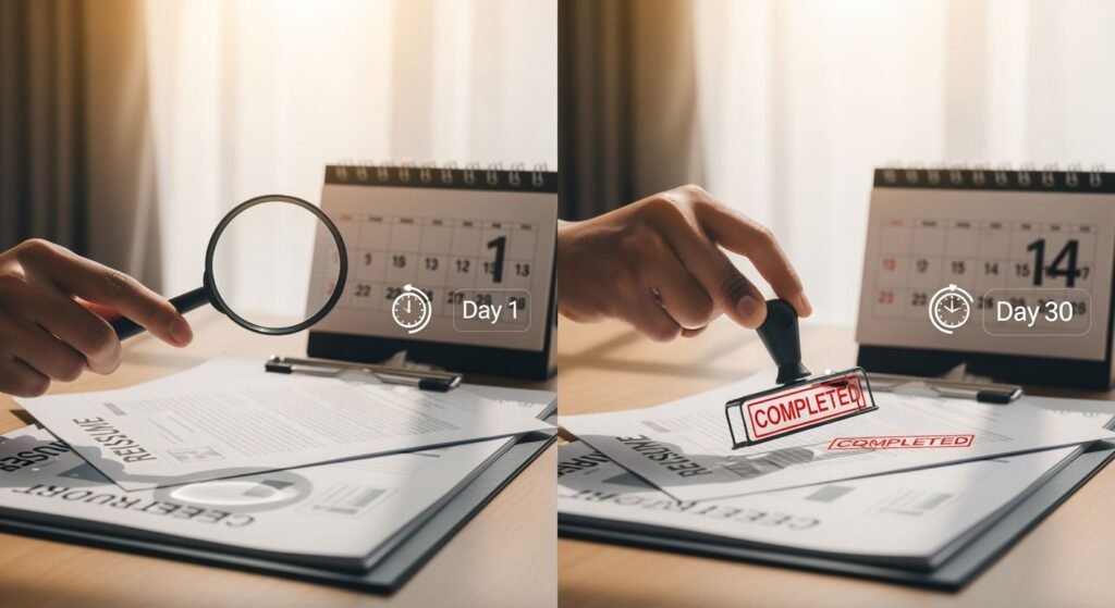How long background check takes image