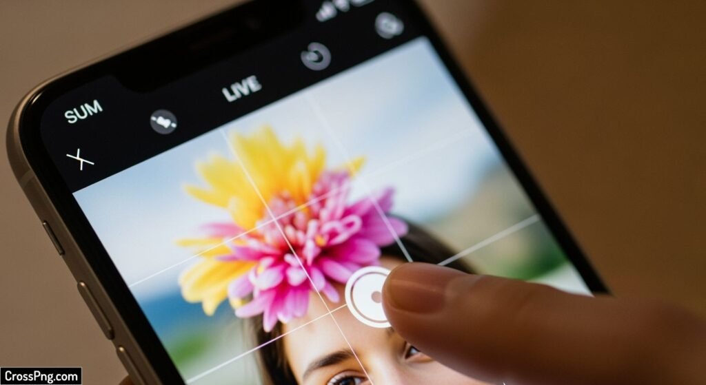 How to blur background iphone image
