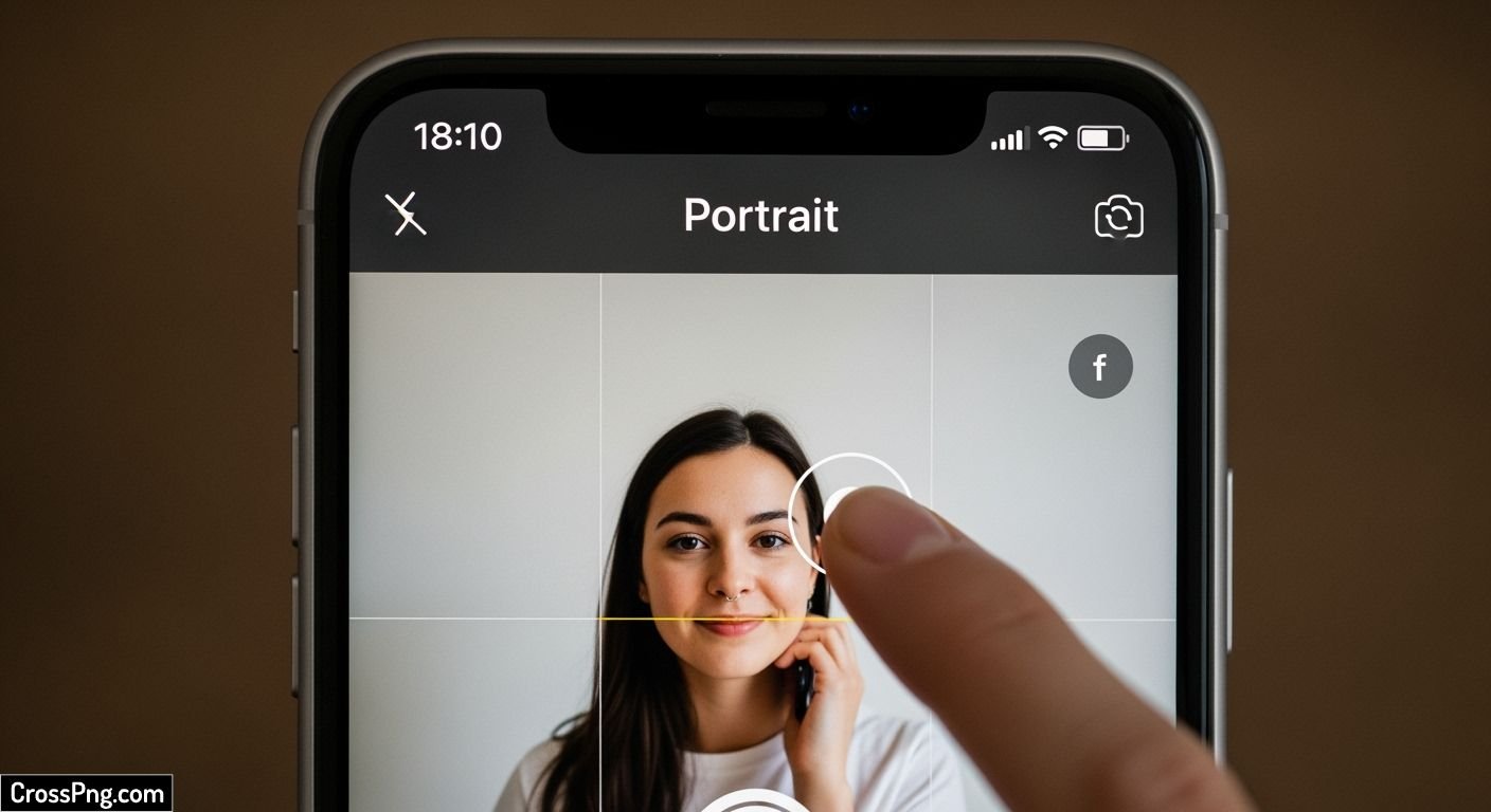How to blur background iphone image