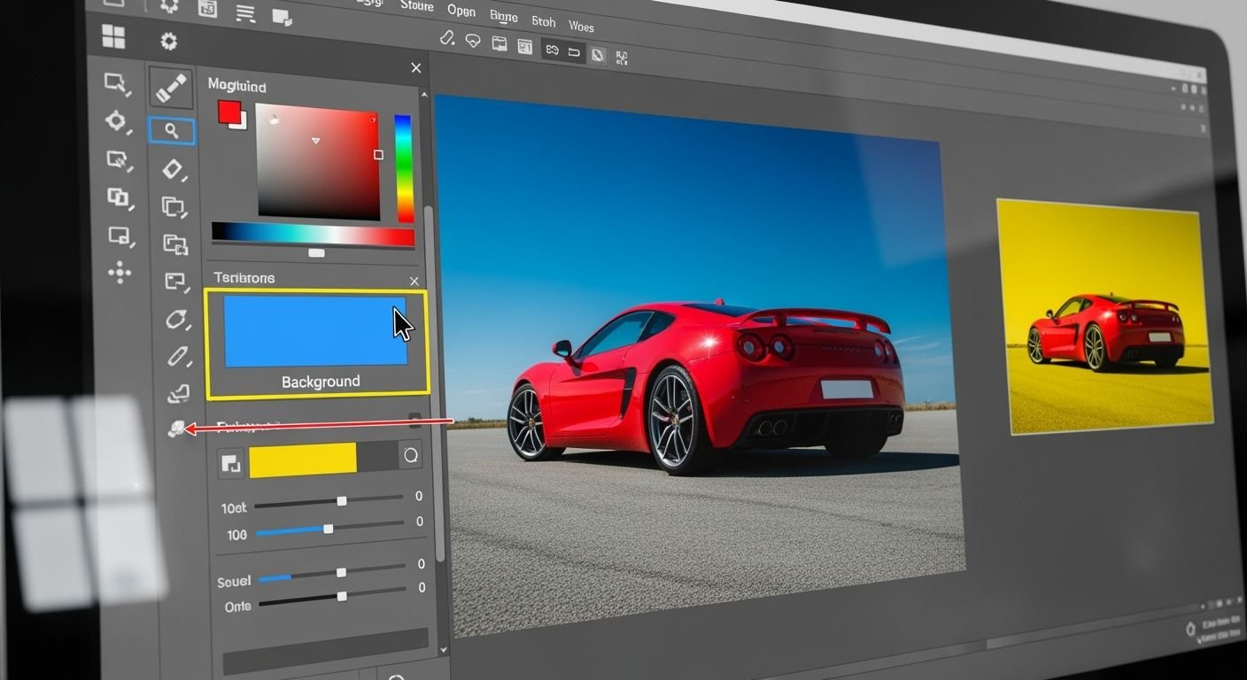 How to change background color on image 2