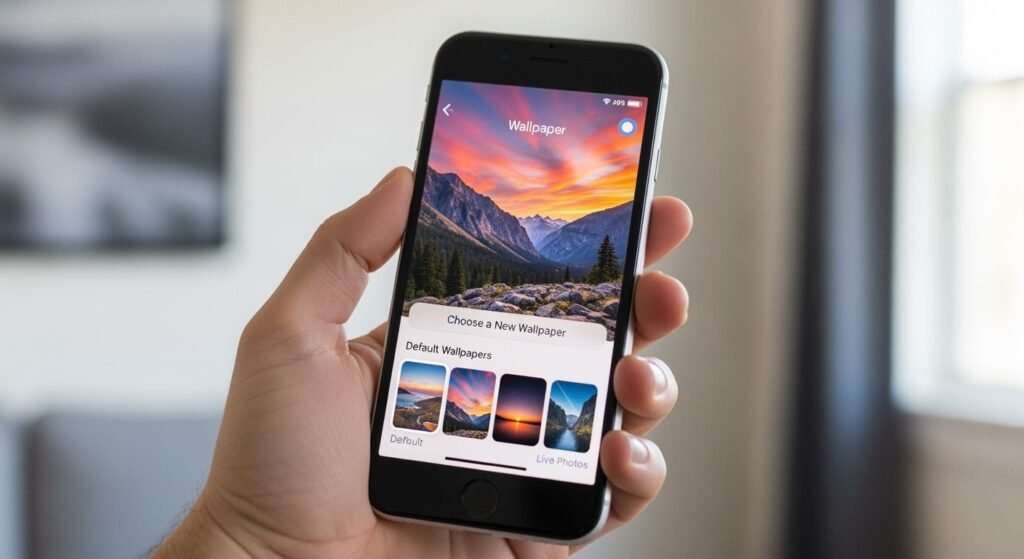 How to change iphone background image 4