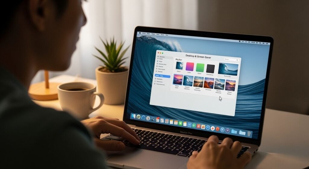 How to change mac background image