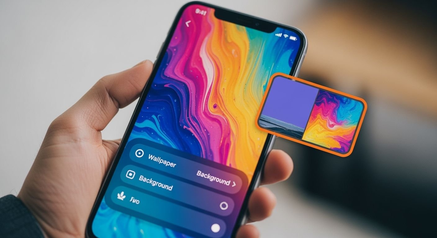 How to change phone background image 4
