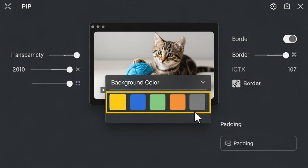 How to change pip background color image 3
