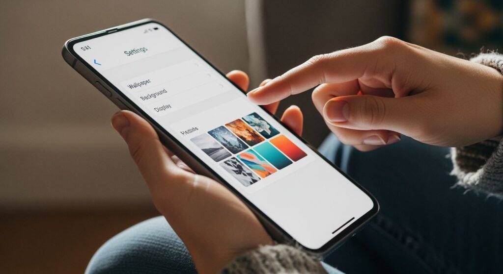 How to change screen background on image 3