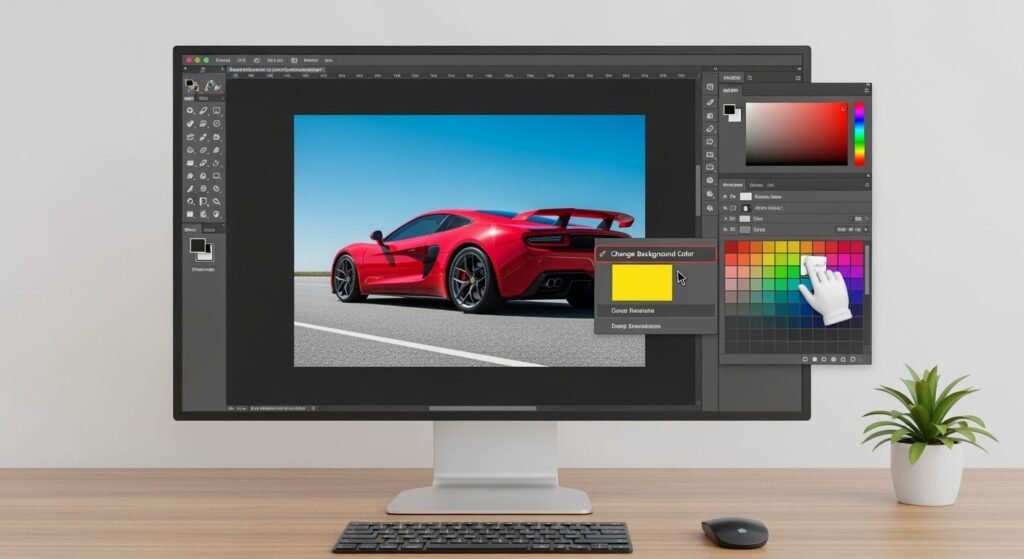 How to change the background color image 4