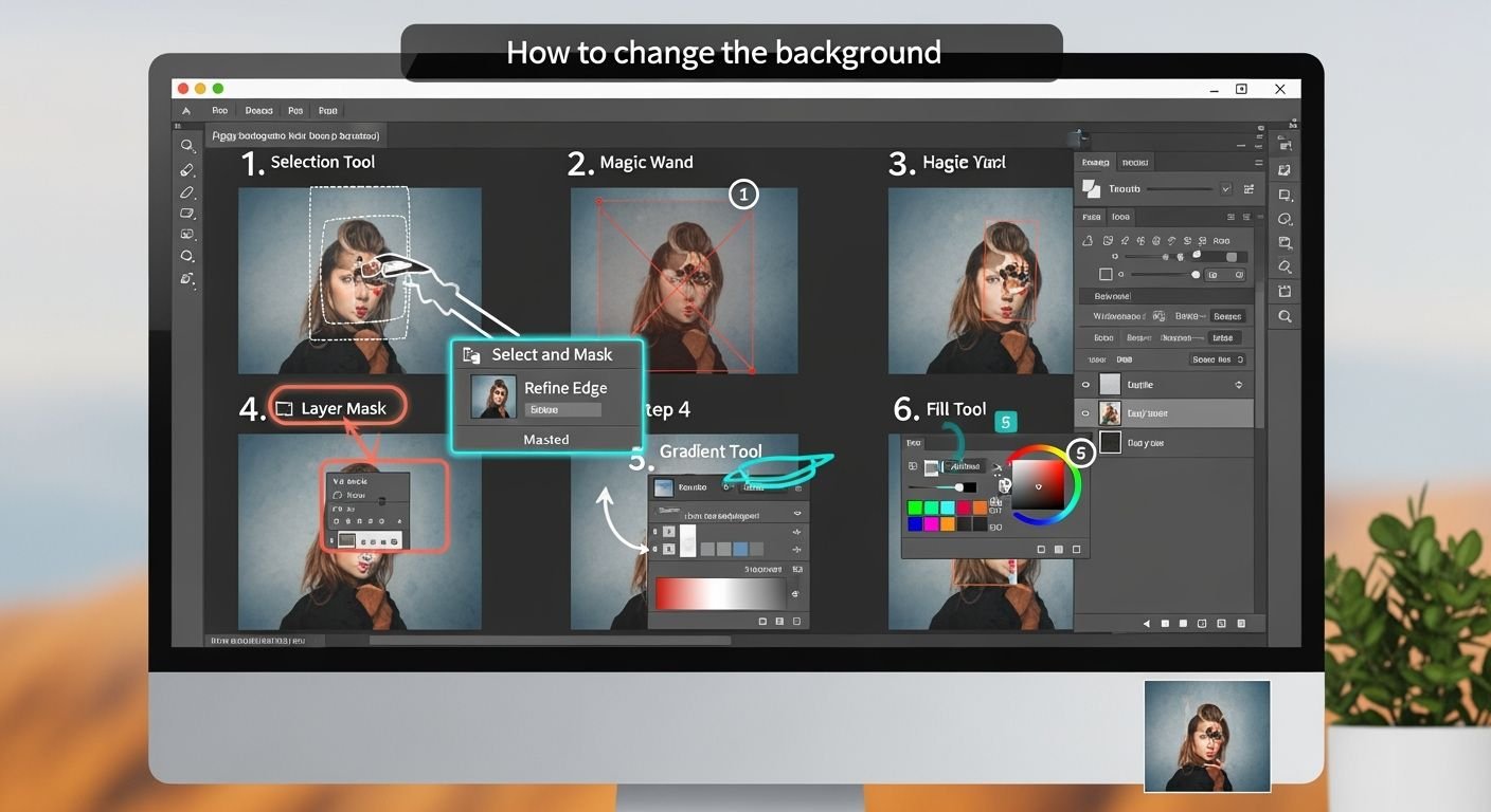 How to change the background on image 4