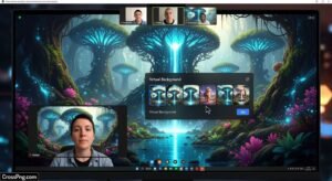 How to change zoom background image