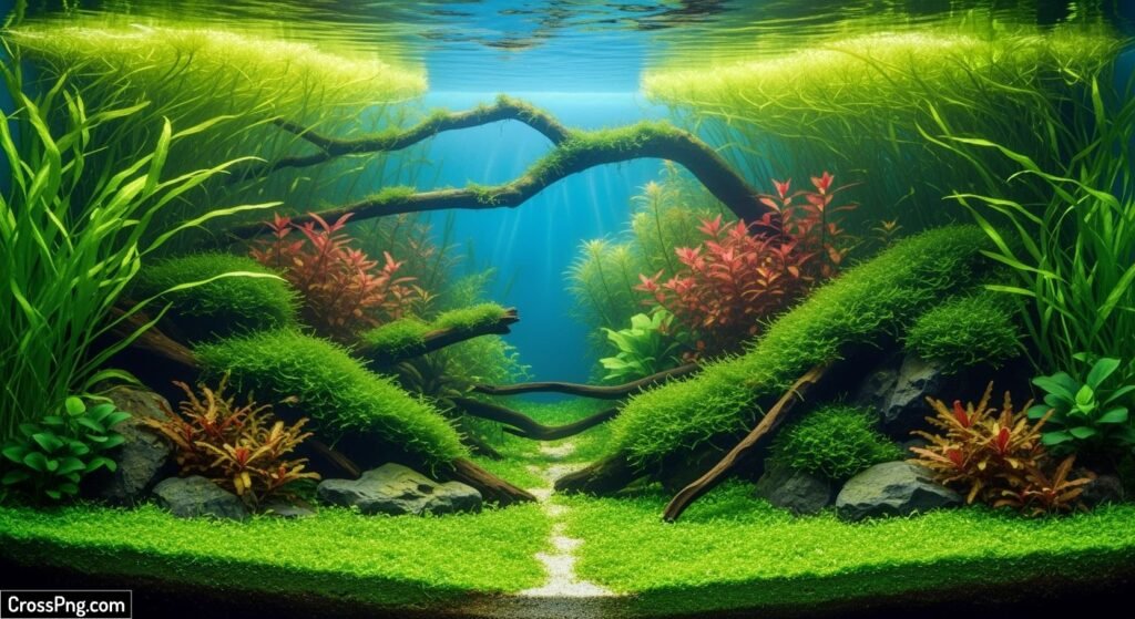 How to draw fish tank background image