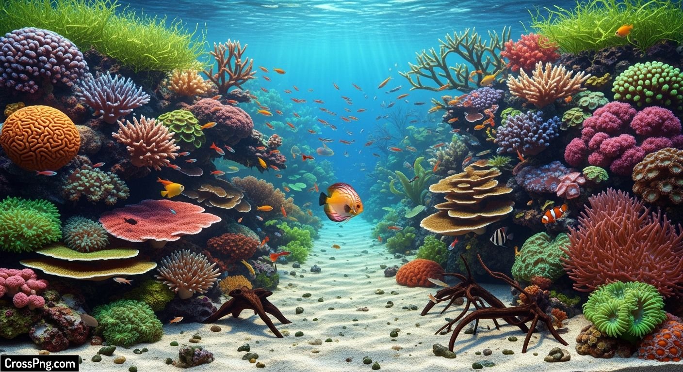 How to draw fish tank background image 3