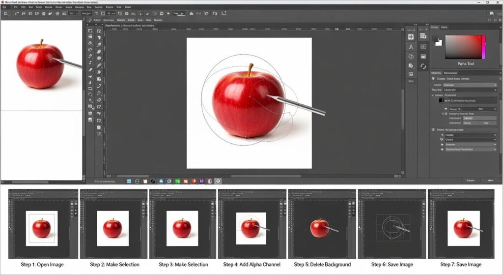 How to remove background in gimp image 3