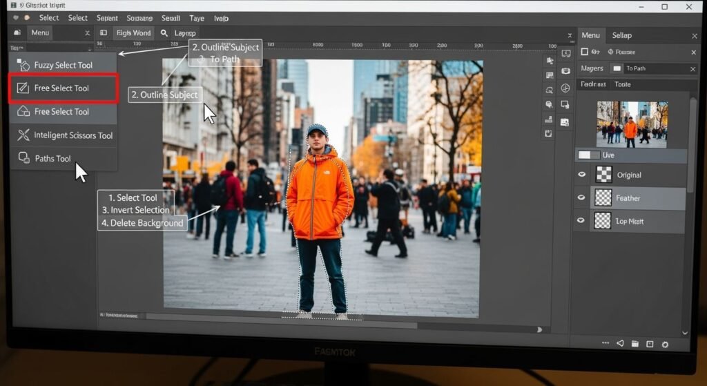How to remove background in gimp image 4
