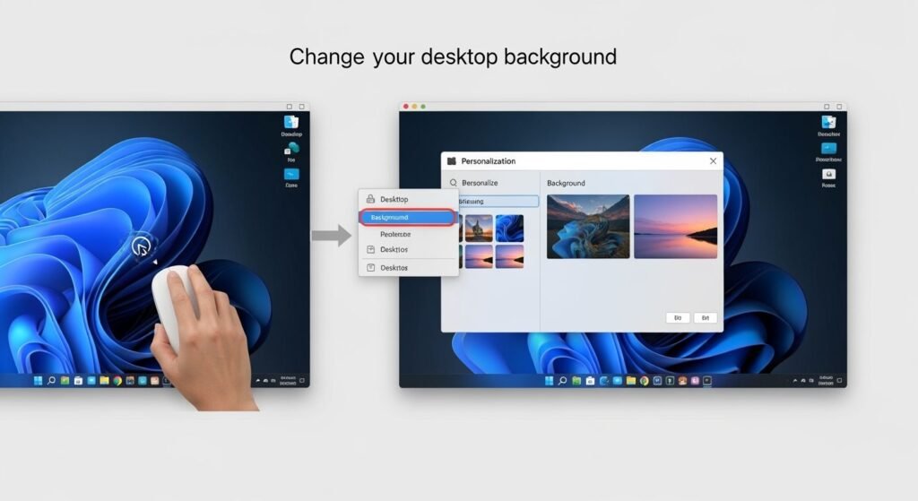 How to set a desktop background image 2