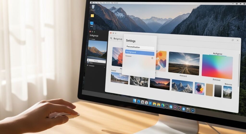 How to set a desktop background image 4
